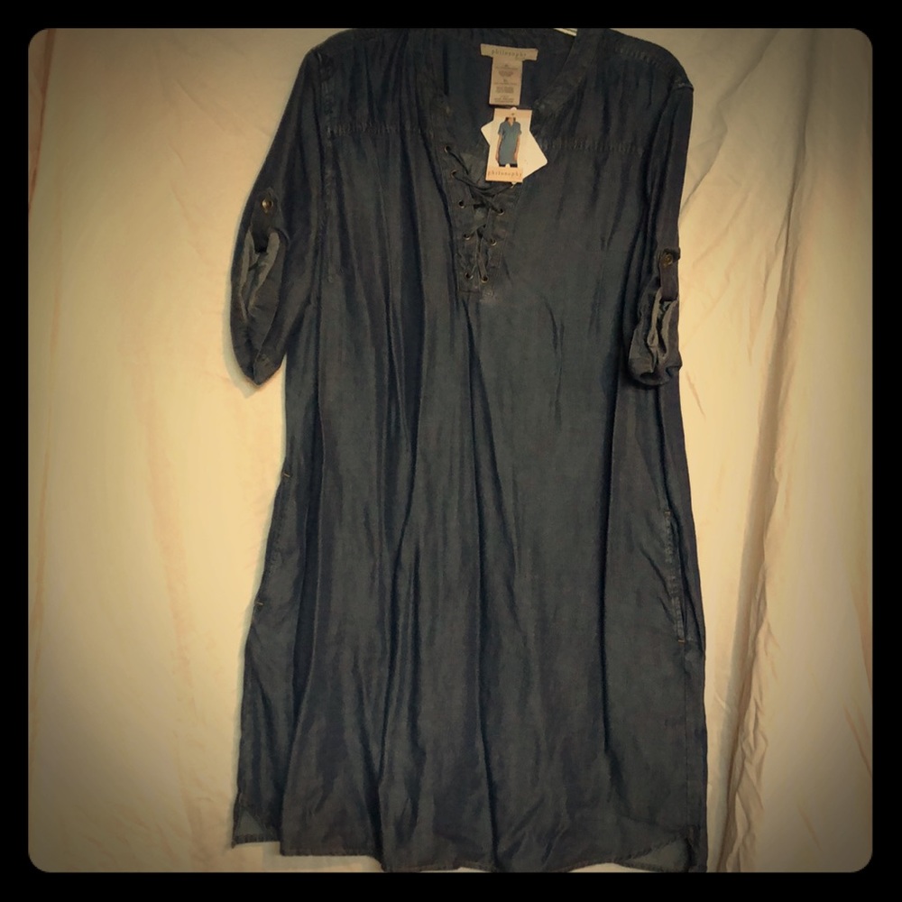 Tunic/long denim top